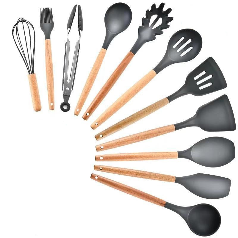 Kit de Utensílios Cozinha em Silicone - 12pcs